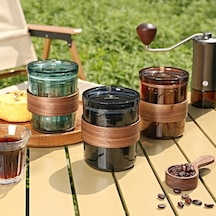 Sones Kamp Seyahat Ofis Kahvesi İçin Filtre Kupalı 3'ü 1 Arada Pour Over Kahve Makinesi