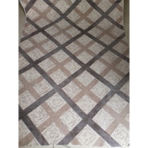 Kahverengi Yumuşak Yıkanabilir Kaymaz Dört Mevsimlik Salon, Banyo, Balkon, Genç Odası Kesme Halı