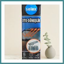 Trendexa Vantuzlu Oto Güneşlik 130x60 Cm Balonlu Lüks Mac Standart