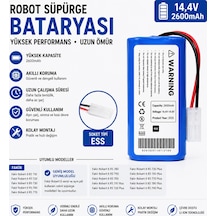 Xiaomi Mi Robot Vacuum Mop Essential Uyumlu Robot Süpürge Bataryası 14.4v 2600mah Li-ion