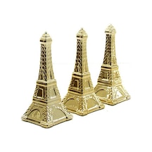İbico İ12-112 Biblo Ve Dekoratif Süs Eşyası Gold Küçük Seramik Eyfel Kule - 12'li Paket Diğer