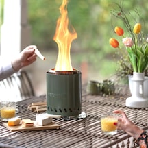 Redfire Volcano Dumansız Masaüstü Ateş Çukuru Green - Medium Portatif Şömine Balkon & Teras Sobası