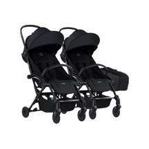 Bumprider Connect³ İkiz Bebek Arabası Black - Black & Yan Düzenleyici Çanta