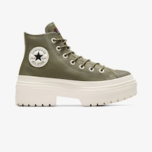 Converse Chuck Taylor All Star Lugged Heel Unisex Yeşil Deri Platform Botdüza11163c