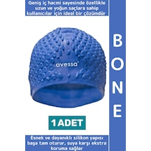 Bone Su Sızdırmaz Esnek Yumuşak Silikon Havuz Deniz Yüzme Kulağa Su Geçirmez Büyük Beden Saç Bonesi Çok Renkli
