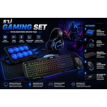 Apple Macbook Pro 14" Uyumlu Gaming Set 5'li Oyuncu Paketi Diğer