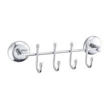 Metal 4'lü Banyo Lavabo Vidalı Askılık Sağlam Aparat Krom Askılık Elbise Havlu Asma Askı Siyah