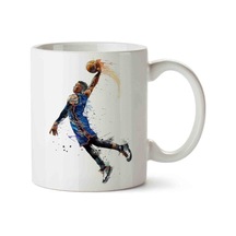Basketbol Porselen Kupa Bardak Beyaz