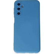 Newface Samsung Uyumlu Galaxy M34 5g Kılıf Nano İçi Kadife Silikon - Mavi - Özel Seri 8683140642617