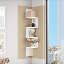 Wall R9 Modern Duvar Rafı Kitaplık Wal9-w Beyaz