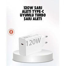 120w Güçlü Hızlı Şarj Adaptörü Ve Type-c Kablo Seti Güvenli Şarj Teknolojisi .
