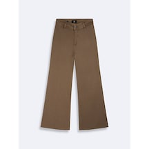 Ltb Danelle Geniş Paça Yüksek Bel Jean Pantolon 010095157315150 55794 Kahve Rengi Kahverengi