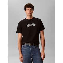 Calvin Klein Ss 20s Calvın Rsrt C, Ub1 Siyah Erkek T-shirt