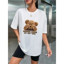 Uyguntarz Unisex Surpıseayı Baskılı Tasarım Tshirt Beyaz