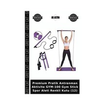Premium Pratik Antrenman Aktivite Gym-100 Gym Stick Spor Aleti Renkli Kutu 12