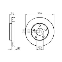 Fren Dıskı Opel, Vauxhall Sintra Ope569057 Ope90542181 Ope9195293 Vau90542181 Vau9195293