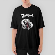 Whitesnake Trouble Oversize Siyah Tişört Siyah