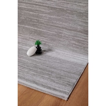 Voyage %100 Akrilik Yumuşak Dokulu Halı Kilim Salon Mutfak Koridor Yolluk Dokuma Makine Halısı Ac-412 Gri
