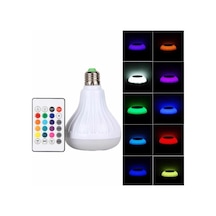 Kumandalı - 882 - Rgb Led Işık Bluetooth Hoparlör Ses Lambası - Csmo-tex - Renkli Ampul