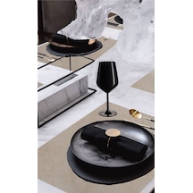 6'lı Kadife Dokulu Servis Peçetesi Krem