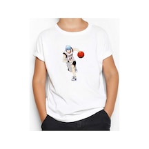 Zepplin Giyim Baller Anime Seirin Beyaz Çocuk Tişört Beyaz