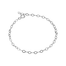 Glorria Gümüş 15 Cm Beyaz Uzatma Zincir