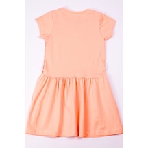 Kız Çocuk Elbise Baskılı A37 Yavruağzı