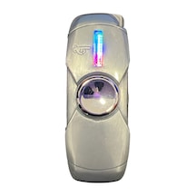 Hunter Tek Torch Pürmüz Gümüş I Love You Design Metal Puro Çakmağı & Stres Çarkı Ack075