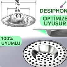 Tr 4'lü 304 Kalite Paslanmaz Çelik Lavabo Süzgeci Gider Tıkanıklığı Önleyici Süzgeç Seti