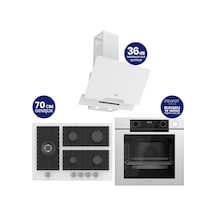 Ferre Steamart-Fryart-Silentart Serisi Beyaz Set QEP64CB+BL136+D064-SA Döküm Izgara