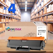 Hp Laser 107w Uyumlu Toner Çipli W1106x 4'lü 2.500 Sayfa Yüksek Kapasite