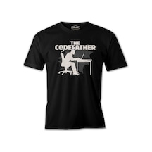 The Codefather Coding Siyah Erkek Tshirt 001