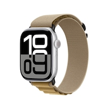 Watch 10 46mm Uyumlu Ecrz Krd-74 Hasır Kordon-siyah-haki