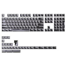 Mekanik Klavye Crystal Jelly Keycap -136 Tuşlu Yarı Saydam  Rgb Tuş Takımı Black