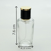 Parfüm Şişesi 50 Ml 2 Adet Konik Silindir Şişe Kolay Kapama