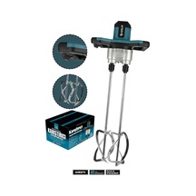 Assur 2100W Çift Karıştırıcılı Mikser Harç Boya ve Alçı Karıştırma Makinesi - 3204