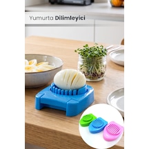 Yumurta Dilimleyici Pratik Dilimleme Kesme Aleti Aparat Paslanmaz Tel Bıçak Kesici Doğrayıcı Çok renkli