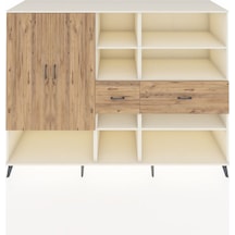Kronos Dolap 10 Raflı 2 Çekmeceli 2 Kapaklı 220x59x163 Aytaşı-çam Atlas Çam - Aytası