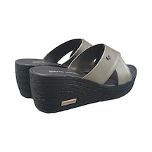Pierre Cardin Üstü Çapraz Dolgu Topuk Günlük Kadın Terlik 001