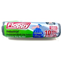 Şeylişeyler - Floppy Büyük Boy Çöp Poşeti 65 80 Cm 150 Gr 5 Paket 50 Adet