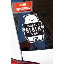 Arabada Bebek Var Ayıcık Oto Sticker 11 16 Cm