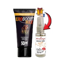Eroboostmax 1 Tane Erkeklerin Gecesine Özel 50 Boost Krem + Afrodizayn Masaj Yağı