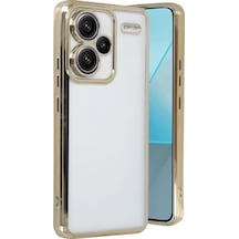 Newface Xiaomi Redmi Note 13 Pro Plus Kılıf Razer Lensli Silikon - Gold Altın Diğer
