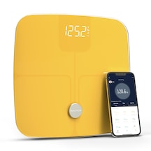 Nautica Classic Collection Plus Vücut Analizli Akıllı Bluetooth Tartı Baskül Sarı