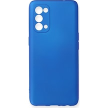 Newface Oppo Reno 5 Kılıf First Silikon Semeglbl - 58 - Mavi
