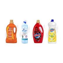 Bingo Giysi Şampuanı 4l + Oksi Jen 750 Ml + Soft Yumuşatıcı 3l + Sıvı Bulaşık Deterjanı 1500 Ml 4'lü Set Diğer