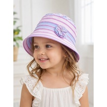 Stsahra Kız Çocuk Pembe Bucket Şapka