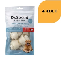 Dr. Sacchi Sığır Derisi Sütlü Düğüm Kemik Köpek Ödülü 95 G X 4 Adet