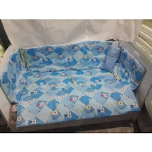 Hugoy 60X120 Bebek Uyku Seti 60x120 Eko Mavi