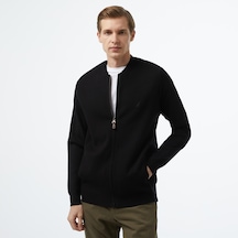 Nautica Erkek Siyah Regular Fit Hırka Düz S37129t Siyah